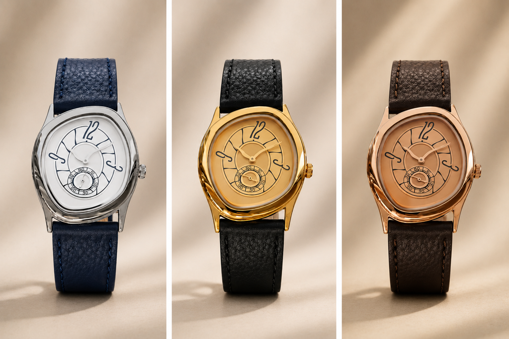LUMINA ECLIPSE montre design Y2K cadran excentré petite seconde
